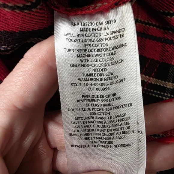 NWT Current/Elliott The Jumpsuit Dress Red Tar Plaid Size 2 (M) - Picture 13 of 14